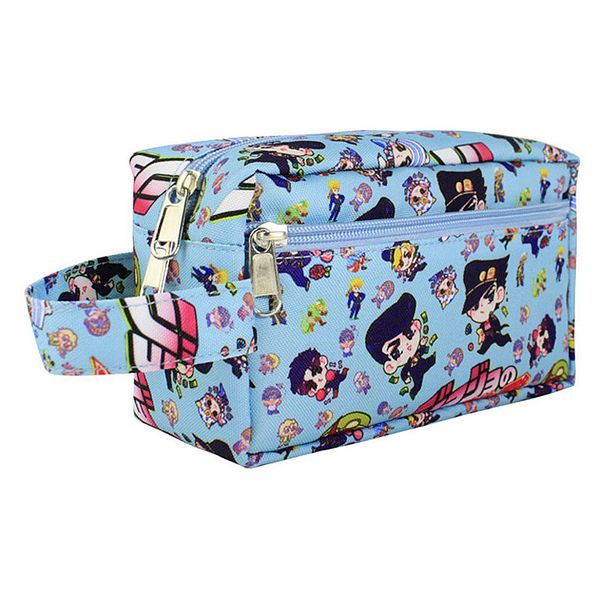

jojo's bizarre adventure large pencil case oxford organizer for cosmetics anime stationery pen bag kujo jotaro small school bag