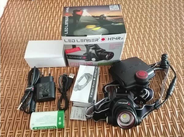 

LED Lenser H14R.2 перезаряжаемые Глава факел лампы Joggers Велоспорт Туризм Рыбалка 72