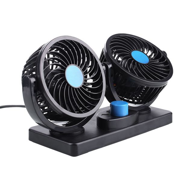 

abs two dual double head two gear speed adjustable car auto vehicle fan