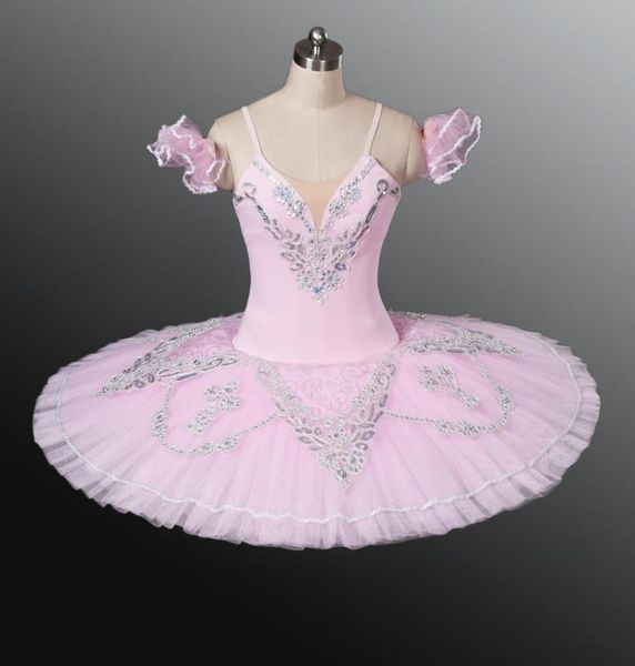 

bly1046 pink girl's classical ballet pancake tutu, Black;red