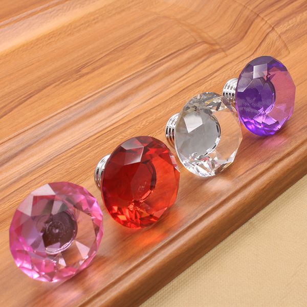 2019 2019 New 40mm Transparent Clear Pink Red Purple Crystal
