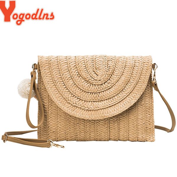 

yogodlns vintage handmade crossbody bag straw bags designer 2019 beach bag girls small bohemian shoulder