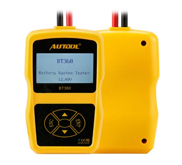 2020 BT360 12V Tester batteria per auto Digitale diagnostico automobilistico Tester batteria Analizzatore Strumento di scansione di ricarica a gomito del veicolo