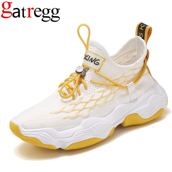 

new fashion casual shoes breathable mesh shoes flat bottom sneakers high-top, Black