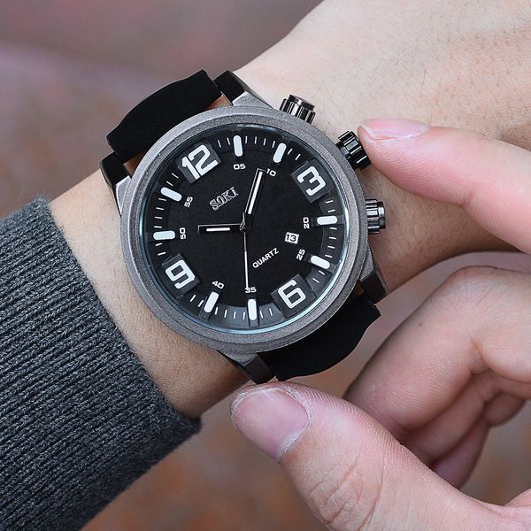 

sell watch men 2018 relogio masculino couple fashion nylon strap quartz business round wristwatches erkek kol saati reloj, Slivery;brown
