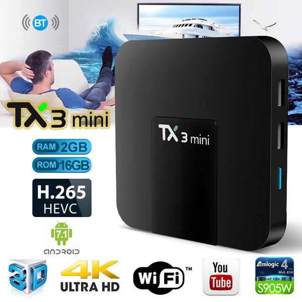 

Android TV Box TX3 Mini Android 8,1 Amlogic S905W 1/2 + 8 / 16GB TV Box 4K Смарт Телевидение MXQ Pro TX3 TX6