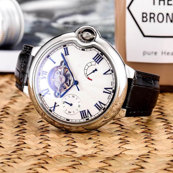 

Высокое качество мужские часы класса люкс турбийон автоматические механические