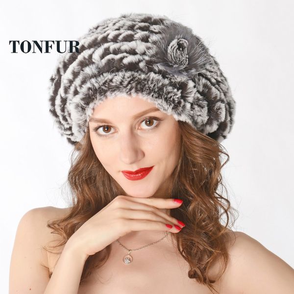 

new genuine rex fur hat knitted fur cap real headwear winter cap nt888, Blue;gray