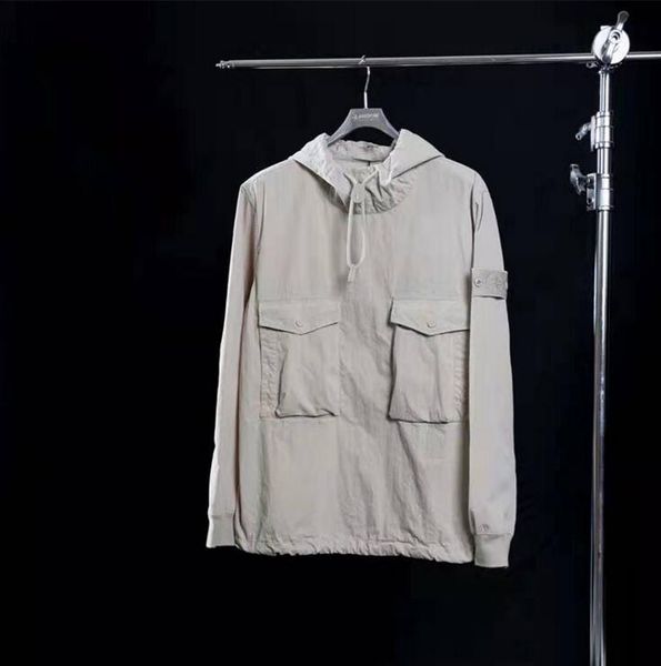 

2019 autumn and winter new tone gho t gho t hooded hooded i land jacket jacket ca ual jacket xl, Black;brown