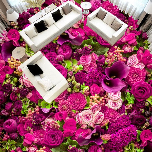 

self-adhesive] 3d bright flowers 138 floor wallpaper mural wall print decal wall murals