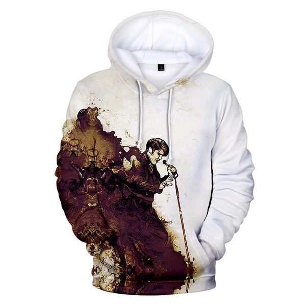 

fashion elvis presley new men and women 3d hoodie casual elvis presley popular 3dhooded autumn and winter pullover, Black