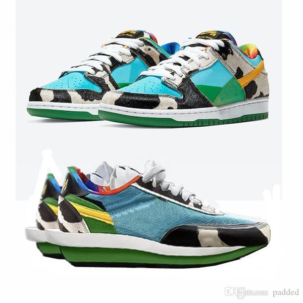 

новый релиз мороженое sb dunk low chunky dunky sacai waffle ldv кроссовки только 1 07 скейтборд аутентичные кроссовки размер 36-44, White;red