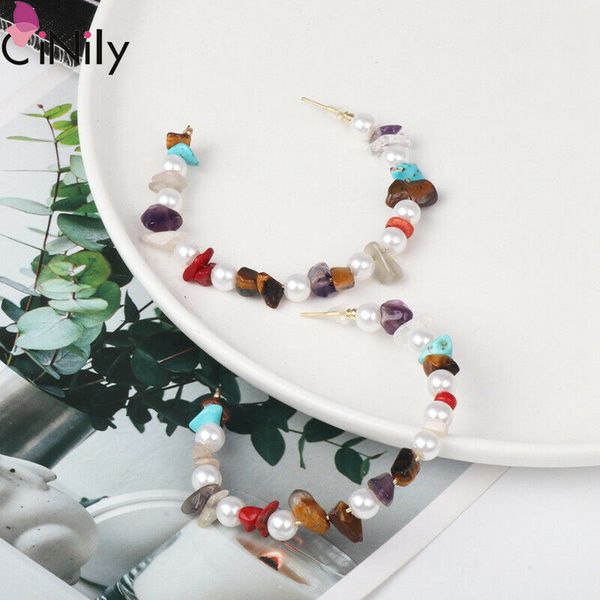 

cinily 2019 delcate summer multicolor gold for women party wedding gift jewelry hoop earrings gift fh8931, Golden;silver