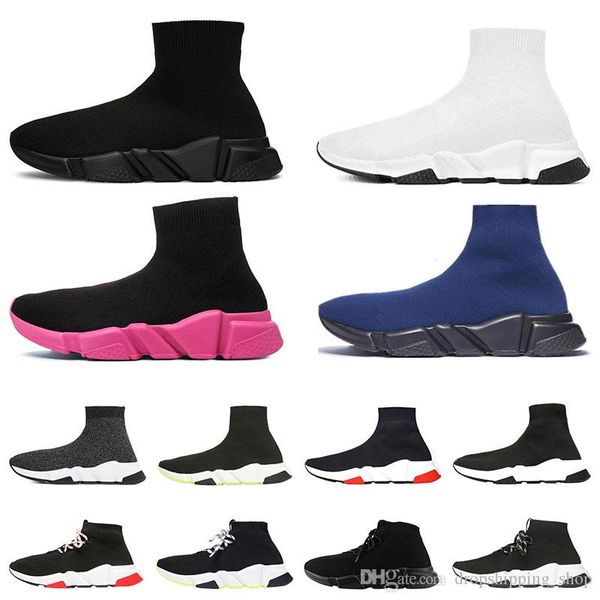 

2020 new designer shoes casual of triple speed trainer mens womens triple balck white pink green fashion sports sneakers platform 36-45