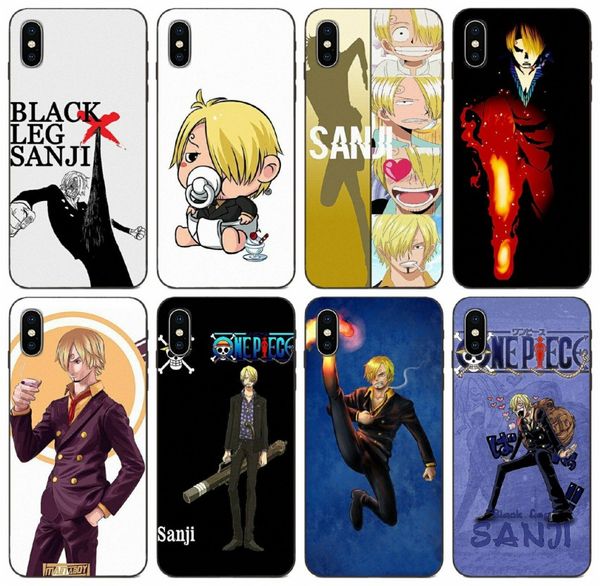 

tongtrade] popular one piece sanji case for apple iphone 11 pro x xs max 8s 7s 6s 5 galaxy a6 a60 a6s s10 huawei p smart redmi note 4x case