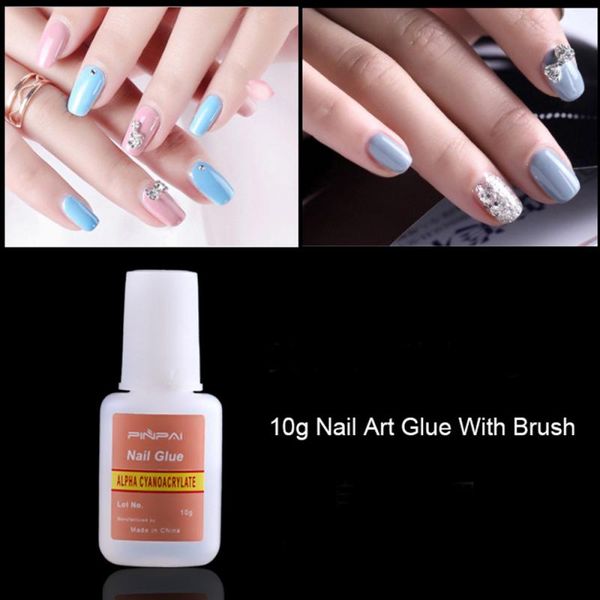 

10g strong nail glue manicure kit false tip acrylic nail art decoration manicure tool adhesive for art tslm1, Red;pink