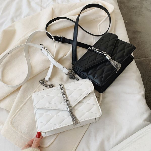 

дизайнерские изделия мешок потенциала женщин-2020 новая мода ромбические досуг сумочка текстура плеча messenger сумка сумка