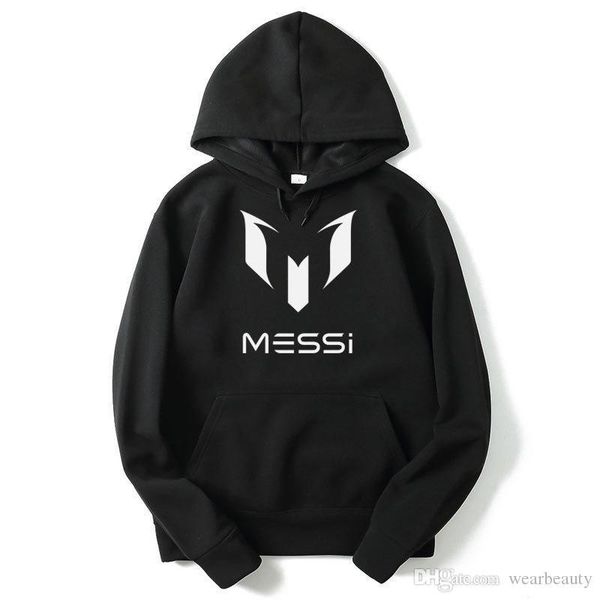

man winter designer hoodies messi casual active hoodies black gray blue fleece warm sweatshirts ing