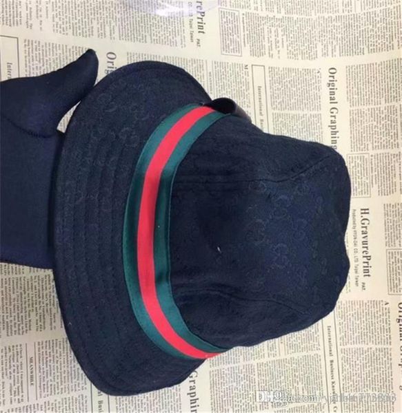 

Fa hion de igner leather letter bucket hat for men women foldable cap black fi herman beach un vi or ale folding man bowler cap