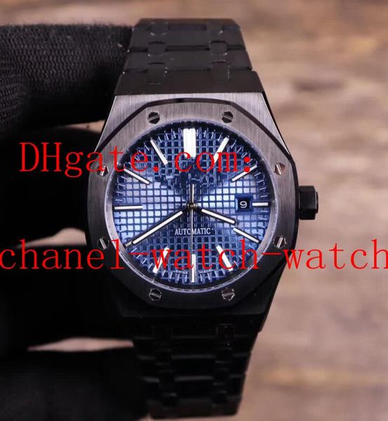 

3 style 41mm mens watch offshore diver black pvd case transparent back asia mechanical automatic man's wrist watches, Slivery;brown