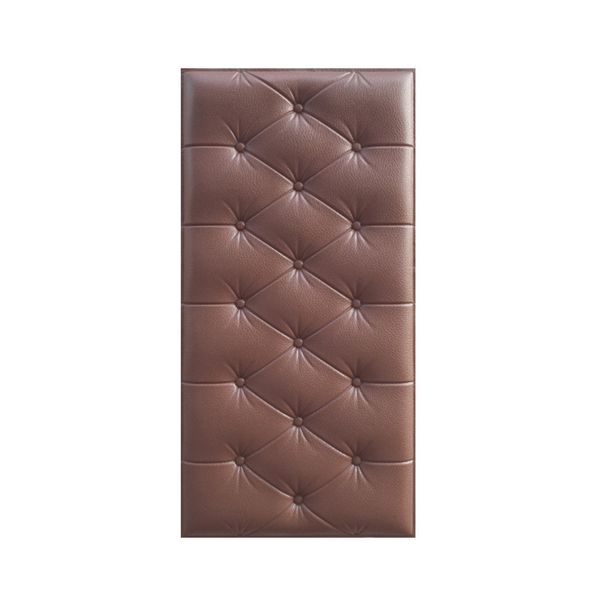 

3d wall sticker solid color pu leather foam wall decal for parlor office aug889