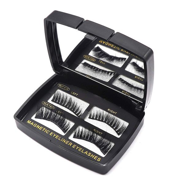 

3d women's magnetic false eyelashes magnetic eyeliner gel eyelash set