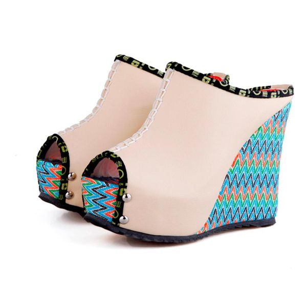 

platform sandals womens flats open toe wedges sandals thick bottom shoes comfortable casual slippers chaussures femme, Black