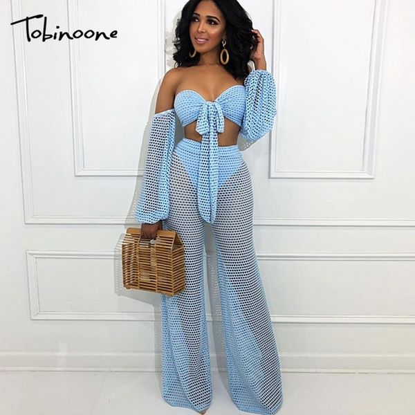 

tobinoone women jumpsuit romper black mesh long sleeve jumpsuit 2019 elegant summer overalls casual streetwear, Black;white