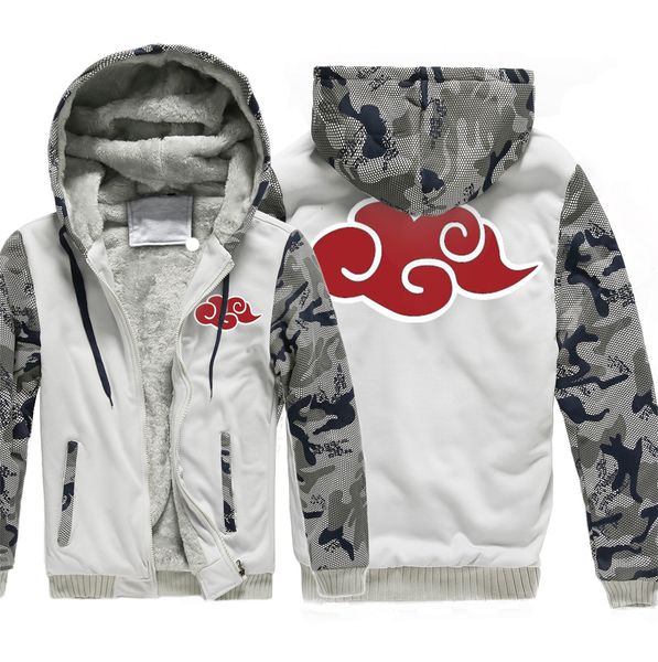 

funny printing hooded fleece thicken coat men wool liner winter warm hoodies 2019 casual fitness thick zipper jacket sweatshirts, Black