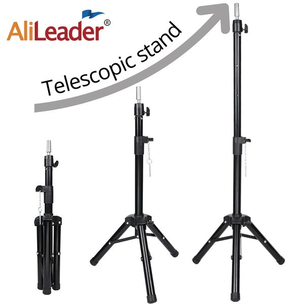 Best Adjustable Wig Head Stand Stand Stand para Manequim Cabeça de Cabeleireiro Tripé para Perucas Forte Modelo Hairdresser