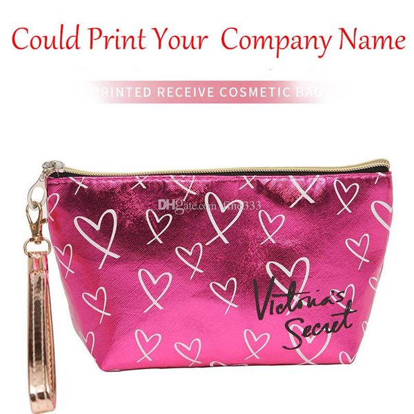 

Дизайнерские розовые сумки-кошельки Victoria-Secret Дизайнерские сумки MINI Portable VS Космет
