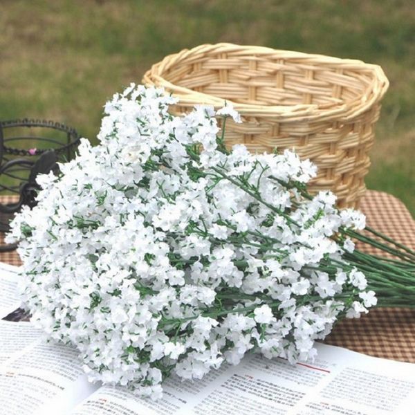 

гипсофила дыхание ребенка искусственные поддельные цветы из шелка завод свадебные украшения для дома искусственный букет настоящее прикоснов