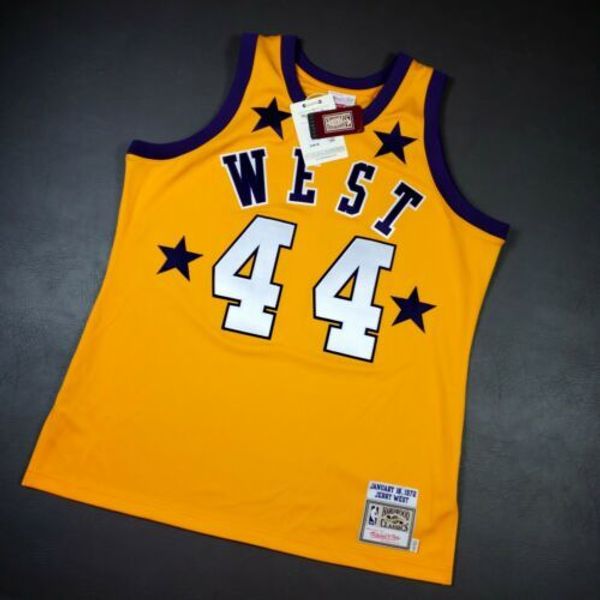 

stitched jerry west mitchell & ness 1972 all star game jersey size xs-5xl mens throwbacks basketball jerseys, Gray