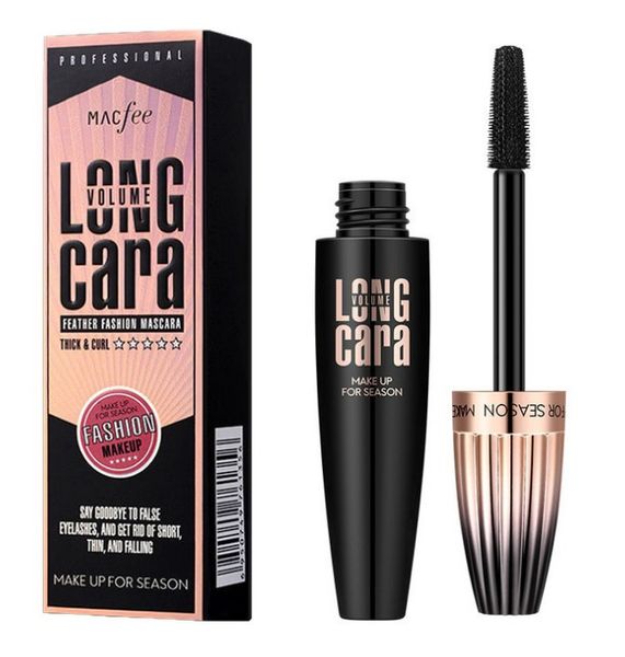 

macfee long curling mascara makeup eyelash black waterproof fiber mascara eye makeup 4d silk fiber lash mascara dhl