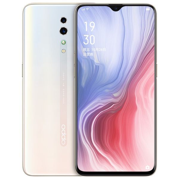 

original oppo reno z 4g lte cell phone 6gb ram 256gb rom helio p90 octa core android 6.4" 48.0mp fingerprint id face nfc smart mobile p