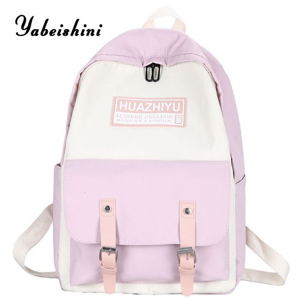 

large capacity nylon cloth rucksack for women travel backpacks school bag for teeanger girls 2020 fashion anti-theft backpacks