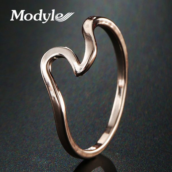

modyle 2018 new rose gold color wedding ring for women jewelry accessories engagement ring women dress party gifts, Slivery;golden