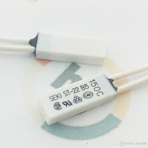 Disjuntores de circuitos Korea seki interruptor de temperatura ST-22 250v7a 150 graus Normalmente fechado Chave de prote￧￣o t￩rmica fechada