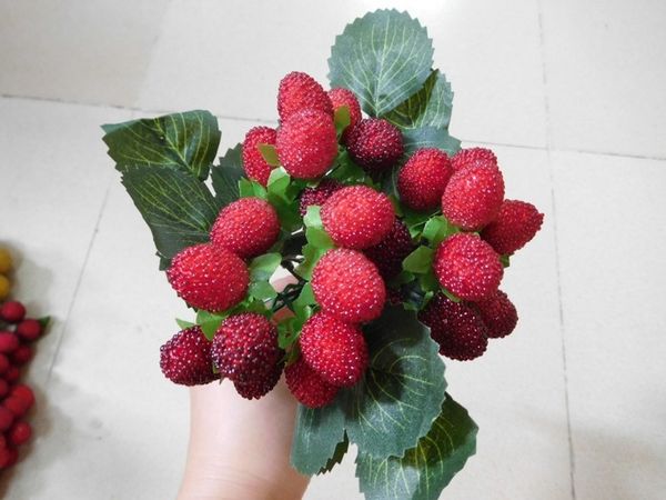 

fruit toy pu fruits bunch blueberry cherry vegetables toys model simulation early educational kid pretend play house 2020
