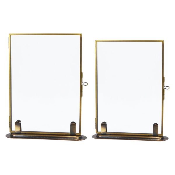 

рамка ootdty металл стекло фото фото цветок завод типовой рамка портрет дисплей держатель для дома и офис decor photo frame