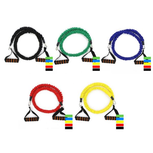 

new spring pull rope cable bar elastic string foam handle fitness equipment
