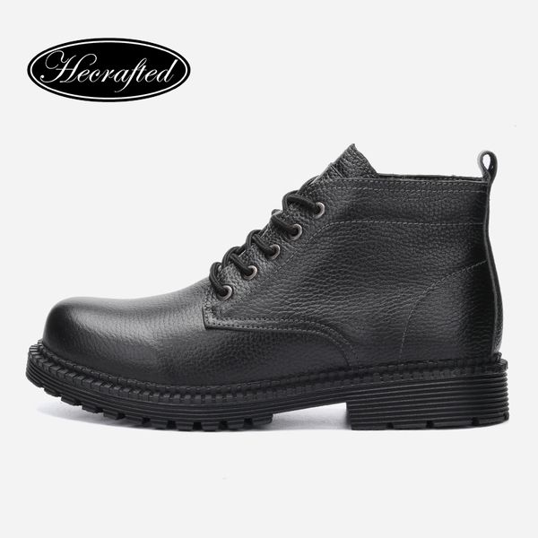 

size 37~47 men autumn boots genuine leather fashion handmade cowboy warm men boots #2022, Black