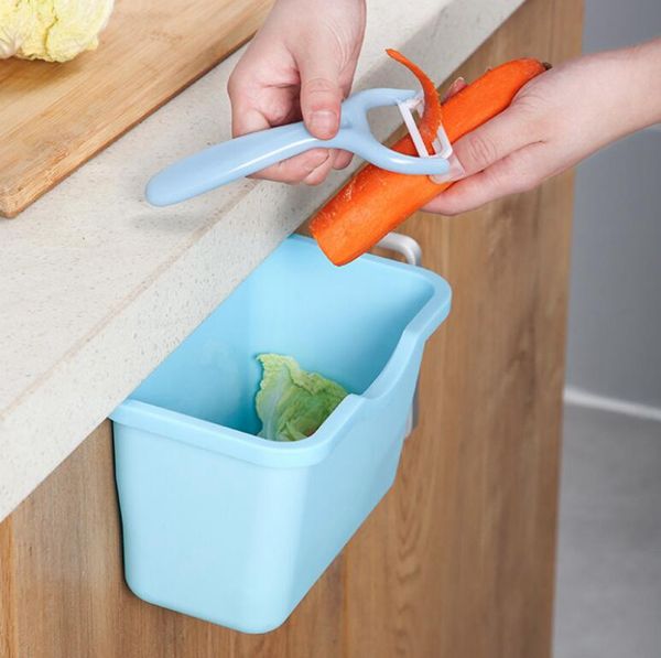 

small hanging wastebasket trash can for kitchen office plastic garbage container waste bins can hang on kitchen cabinet door drawer