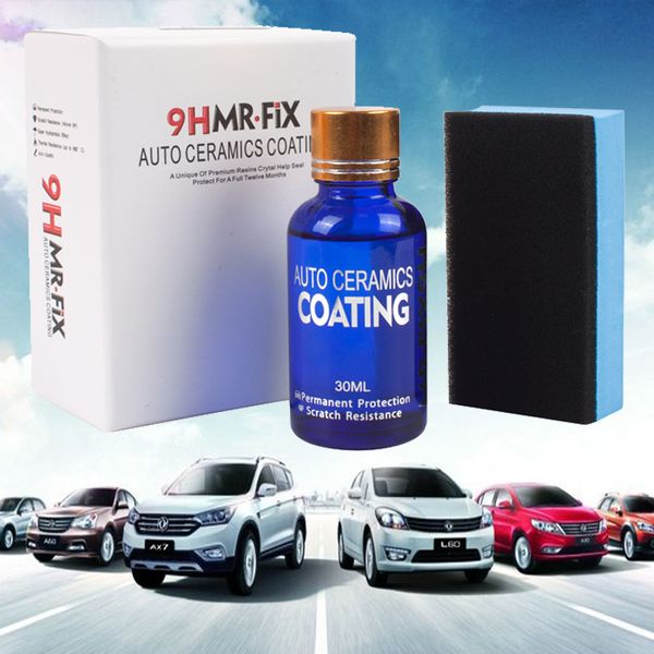 

1 pc 30ml 9h car anti-scratch polish glass coating car motocycle paint liquid auto detailing ceramic coat care super hydrophobic