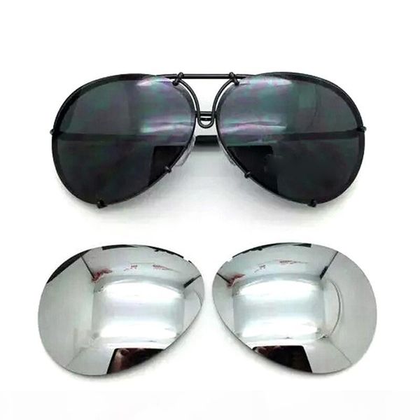 

2018 sell interchangeable 8478 sunglasses replaceable lens men or women fashion uv400 protection aviation sun glasses, White;black