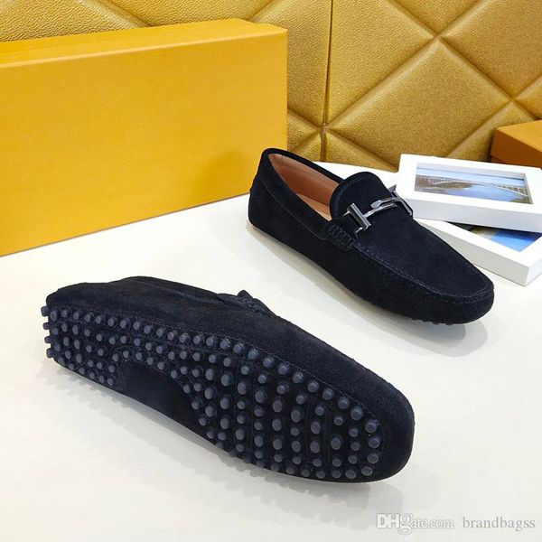 

men designer sneakers canvas leather fashion casual shoe comfortable metal button peas shoes men basketball shoes, Black