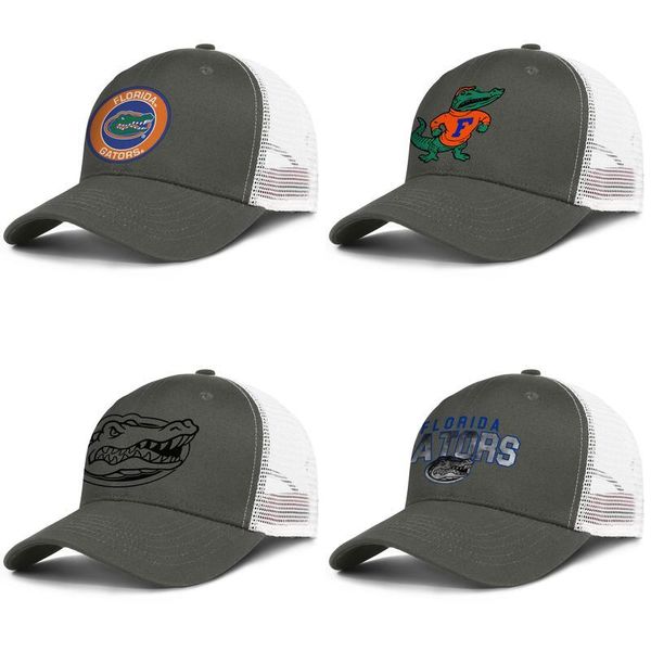 

florida gators round logo army-green mens and womens trucker cap ball cool custom running mesh hats football core smoke logo black team, Blue;gray