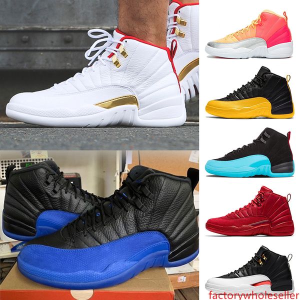 

new punch 12s game royal 12 fiba women mens jumpman basketball shoes 12s university gold ovo white michigan unc mens trainers sneakers
