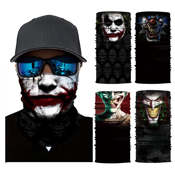 

multifunctional bandana scarf mask skull bandana motorcycle bicycle neck cover seamless mask head scarfs bandanas ds012, Black