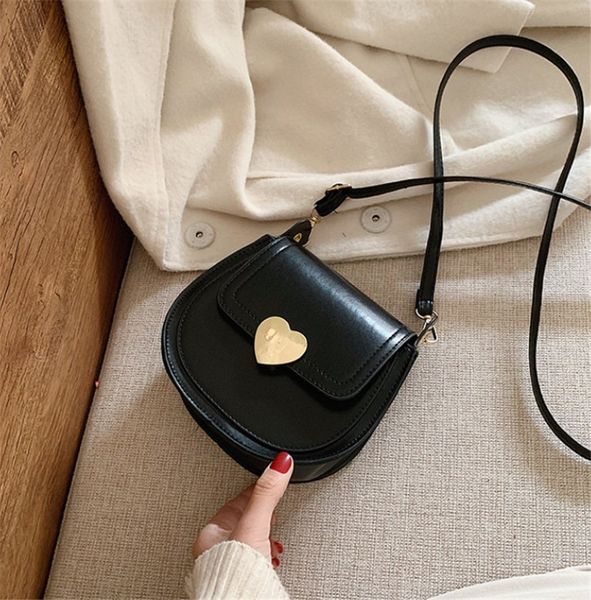 

women new fashion one shoulder bag texture versatile cross body saddle bag ph-cfy20061226